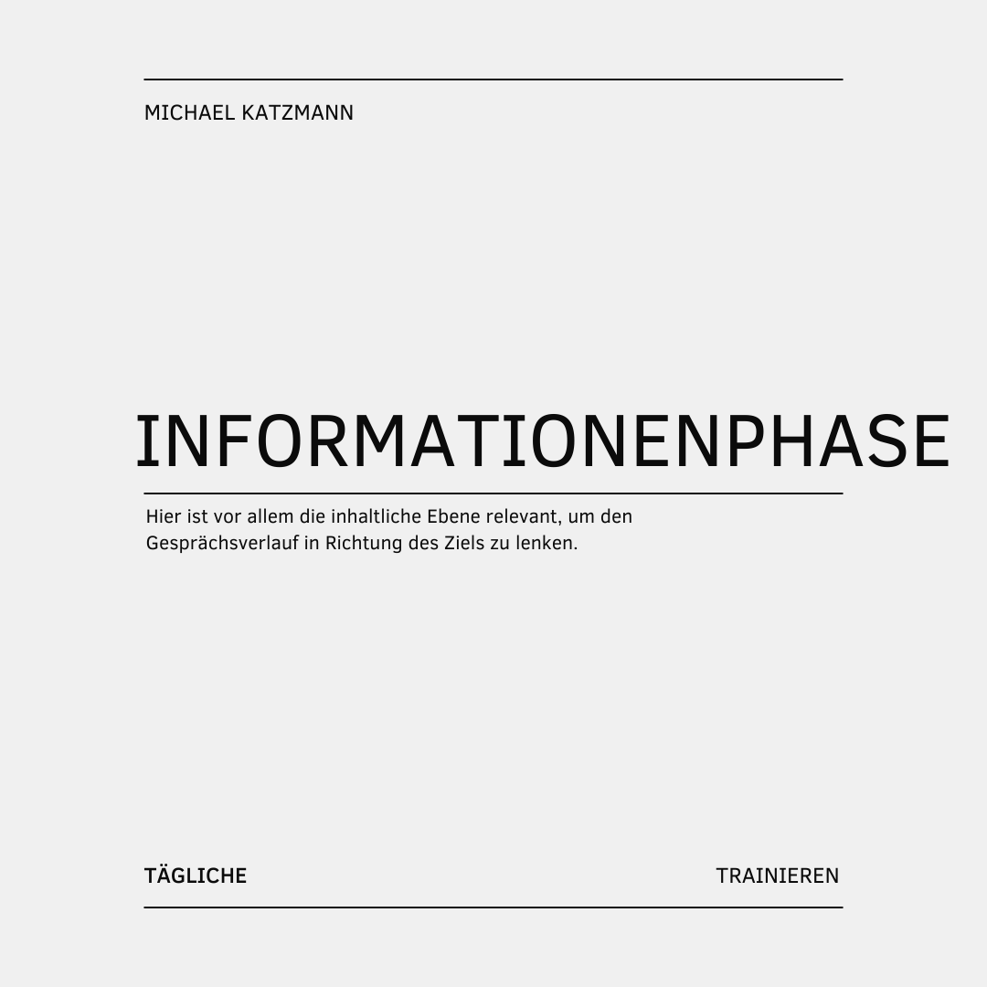 Grundlagen erfolgreicher Gesprächsführung\_Gesprächsaufbau die zweite Phase\_Informationenphase