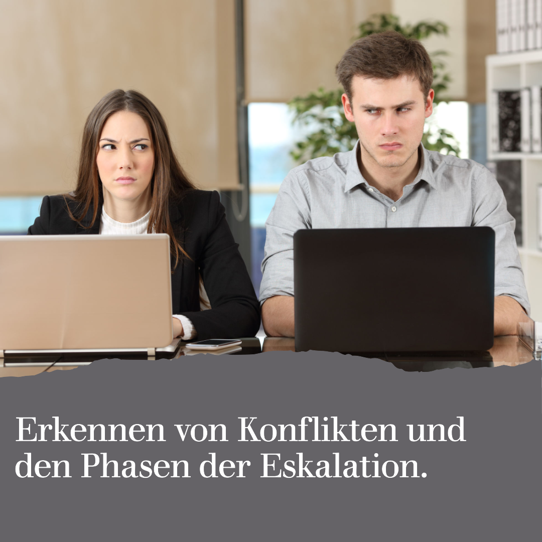 Erkennen von Konflikten und den Phasen der Eskalation für Führungskräfte